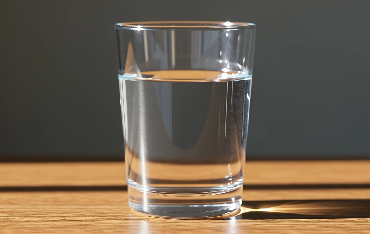 Morgendliche Klarheit und Hydratation