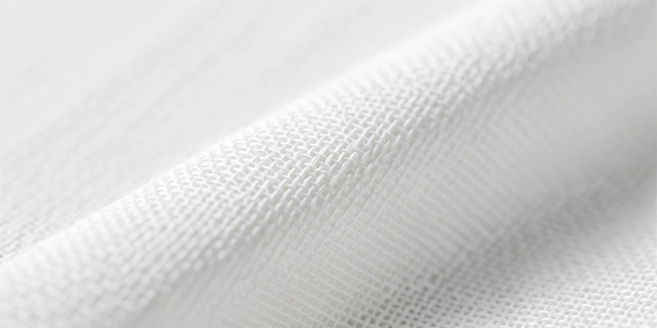 Detailaufnahme von Leinenstrukturen